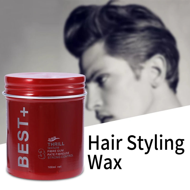 Pomada Profissional de Cabelo, 3 Cores, Longa Duração, Efeito Volumoso, Ferramenta de Modelagem Masculina, Gel Finalizador para Salão