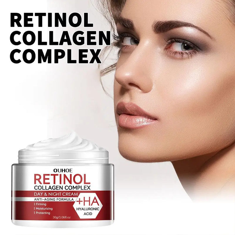 Creme Hidratante Facial com Retinol, Anti-Rugas, Redutor de Poros, Clareador de Linhas Finas