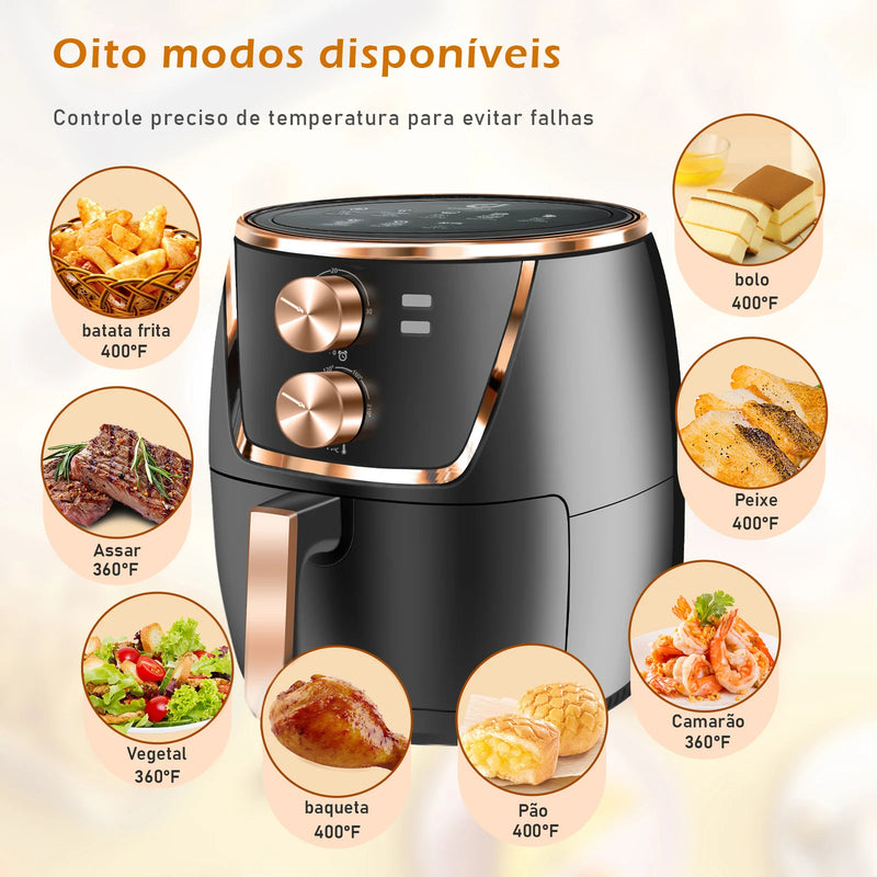 Fritadeira Elétrica Air Fryer, 127 e 220 Volts, 1500 Watts