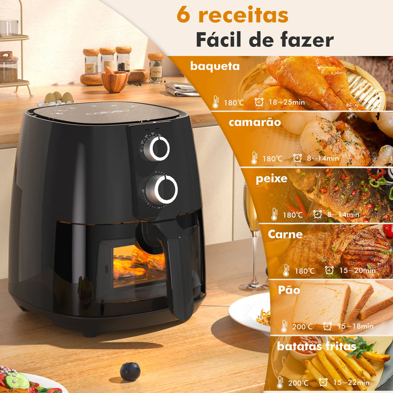 Fritadeira Elétrica Air Fryer, 127 e 220 Volts, 1500 Watts