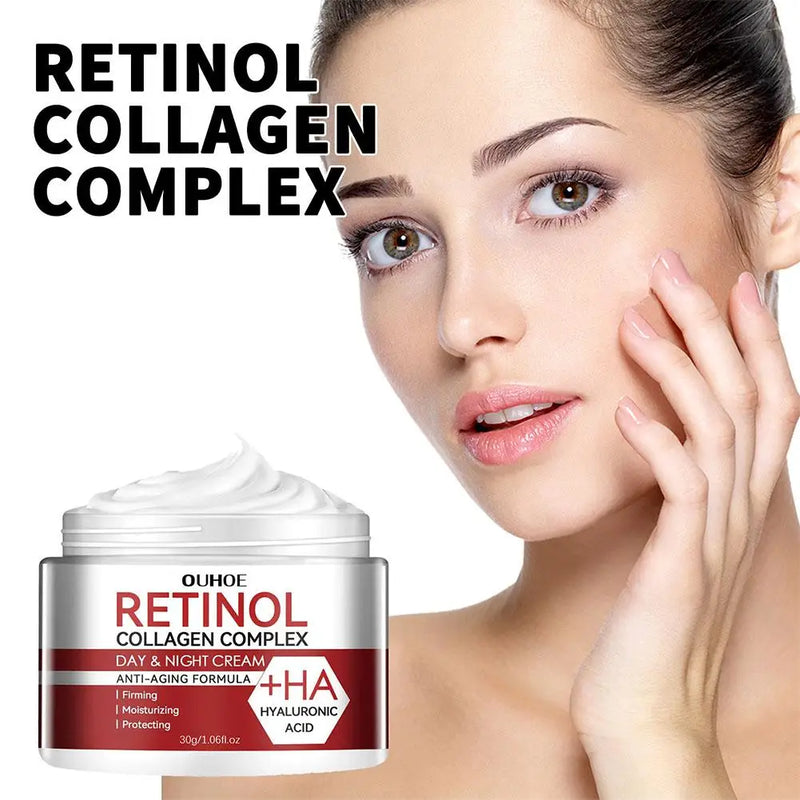 Creme Hidratante Facial com Retinol, Anti-Rugas, Redutor de Poros, Clareador de Linhas Finas