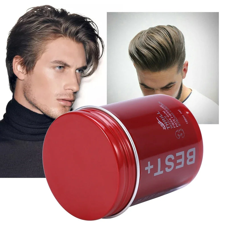 Pomada Profissional de Cabelo, 3 Cores, Longa Duração, Efeito Volumoso, Ferramenta de Modelagem Masculina, Gel Finalizador para Salão