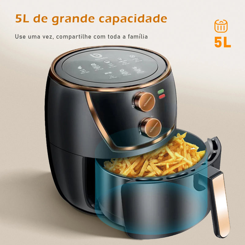 Fritadeira Elétrica Air Fryer, 127 e 220 Volts, 1500 Watts