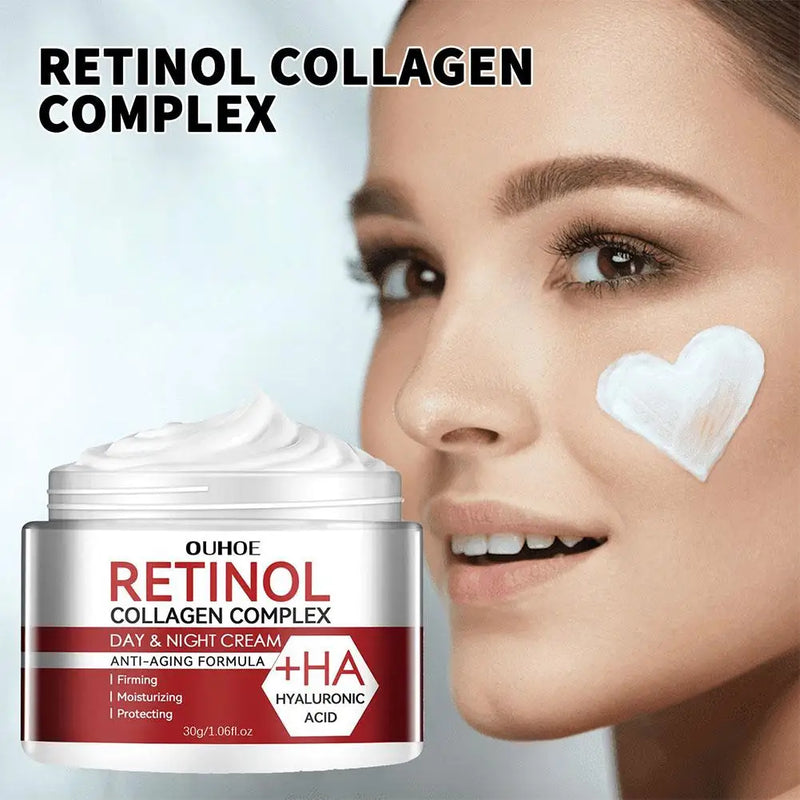 Creme Hidratante Facial com Retinol, Anti-Rugas, Redutor de Poros, Clareador de Linhas Finas