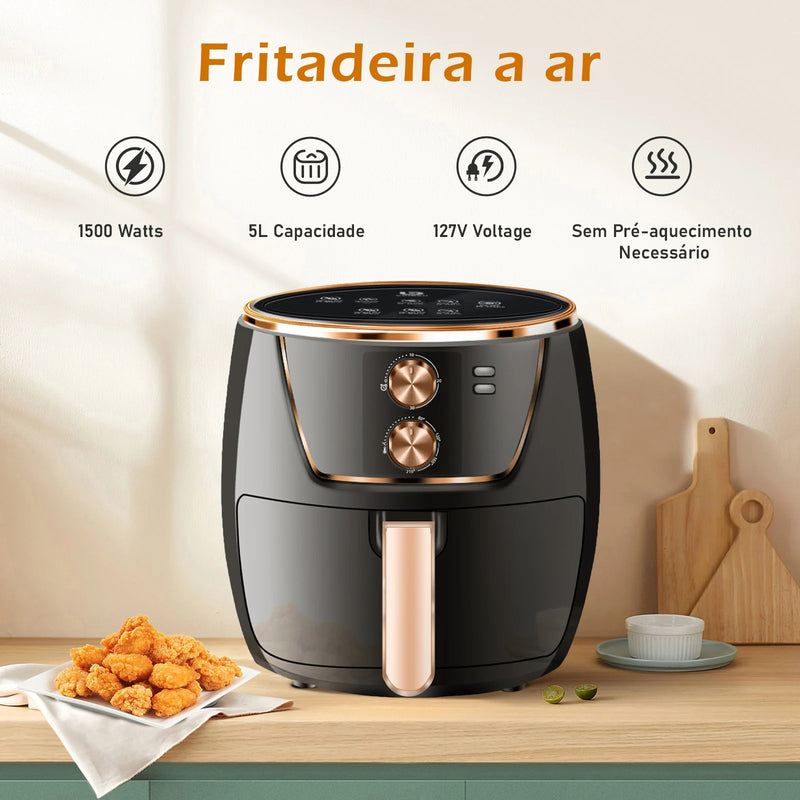 Fritadeira Elétrica Air Fryer, 127 e 220 Volts, 1500 Watts