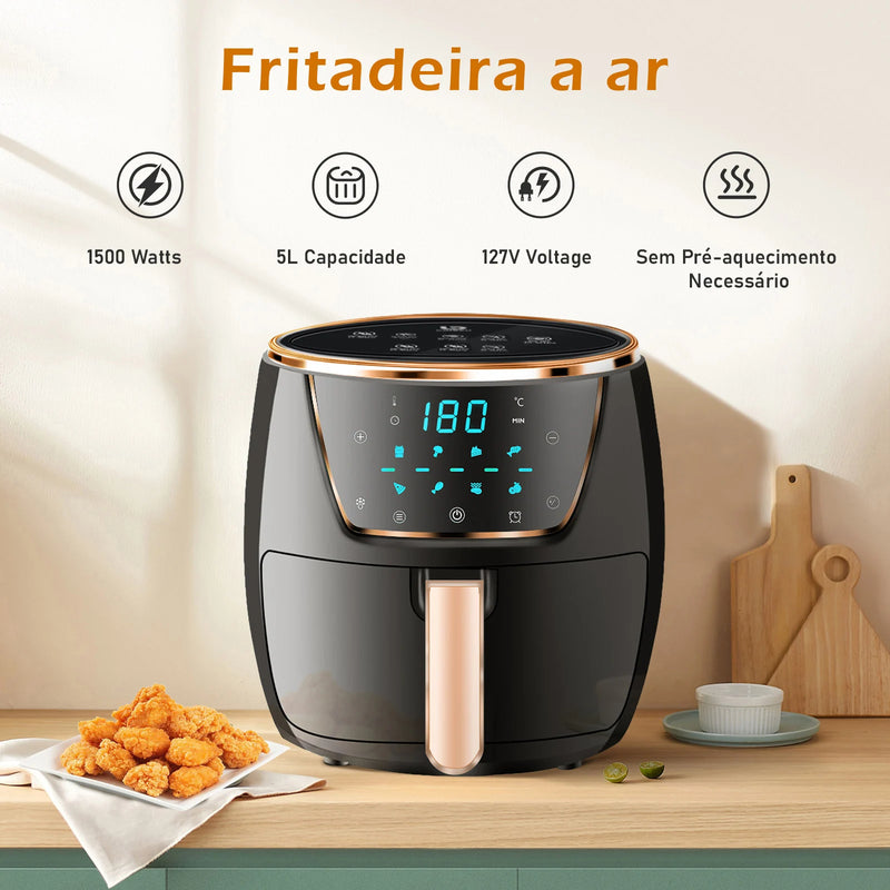 Fritadeira Elétrica Air Fryer, 127 e 220 Volts, 1500 Watts