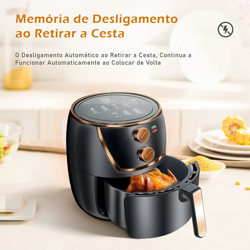 Fritadeira Elétrica Air Fryer, 127 e 220 Volts, 1500 Watts