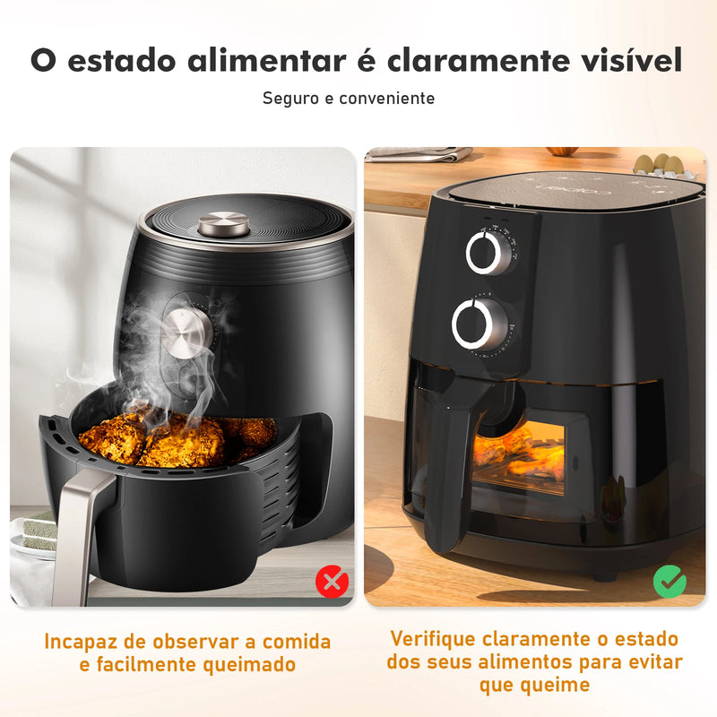 Fritadeira Elétrica Air Fryer, 127 e 220 Volts, 1500 Watts