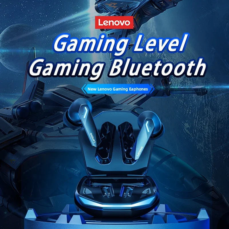 Fones de Ouvido Lenovo GM2 Pro Gaming, Bluetooth 5.3, Redução de Ruído, com Microfone